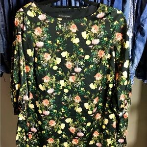 Banana Republic Black Floral Dress